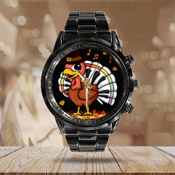 Discover Piano turkey music teacher Calendar Steel Band Watch