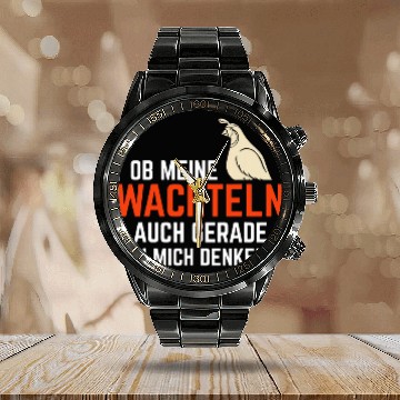 Discover Whether Quail An Mich Denken Bird Breeder Quail Zip Calendar Steel Band Watch