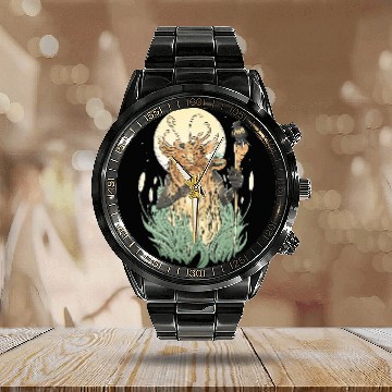 Discover Mysterious Forest Creature Fantasy Cottage Core Art Baseball Tees Calendar Steel Band Watch