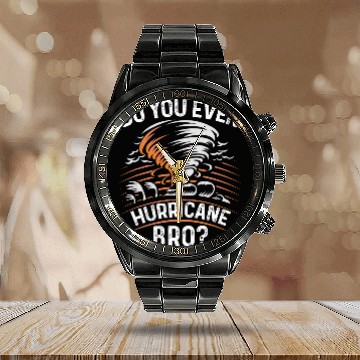 Discover Storm Chasing Lightning Thunder Weather Hurricane Tornado 21 Calendar Steel Band Watch