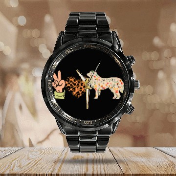 Discover Peace Love Great Pyrenees great pyrenees Calendar Steel Band Watch