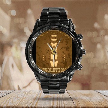 Discover Monarch Butterfly Soft Grunge Aesthetic Evolution Zip Calendar Steel Band Watch