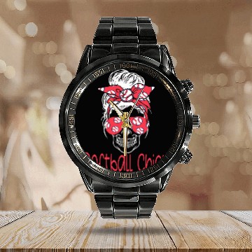 Discover Softball Player Pitcher Catcher Funny Coach Calendar Steel Band Watch