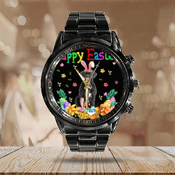 Discover Happy Easter Cane Corso Bunny Cane Corso Eggs Calendar Steel Band Watch