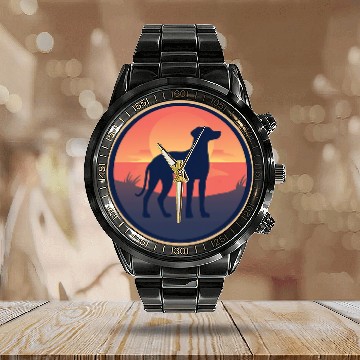 Discover Rhodesian Ridgeback Dog Breed 26 Calendar Steel Band Watch