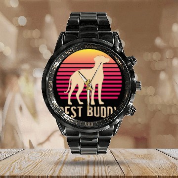 Discover Rhodesian Ridgeback Dog Breed 54 Calendar Steel Band Watch