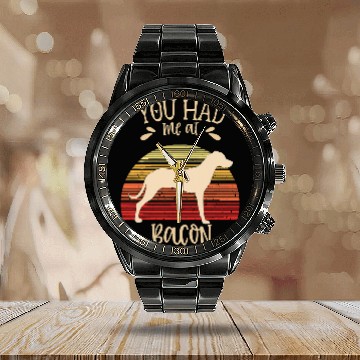 Discover Rhodesian Ridgeback Dog Breed 31 Calendar Steel Band Watch