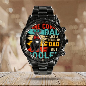 Discover vintages Cane Corso Dad Definition Regular Dad But Cooler Calendar Steel Band Watch