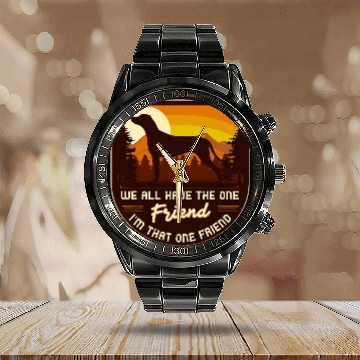 Discover Rhodesian Ridgeback Dog Breed 75 Calendar Steel Band Watch