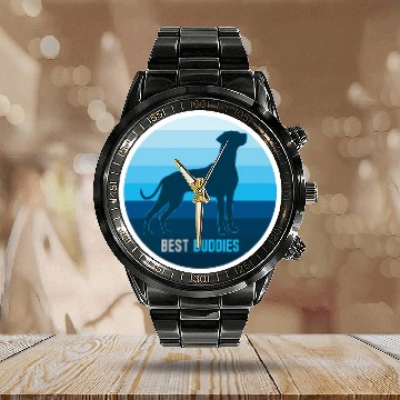 Discover Rhodesian Ridgeback Dog Breed 1 Calendar Steel Band Watch
