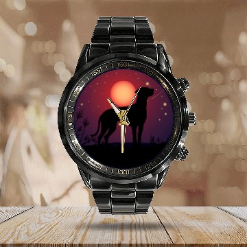 Discover Rhodesian Ridgeback Dog Breed 76 Calendar Steel Band Watch