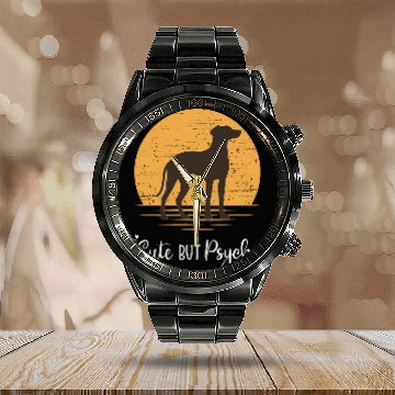 Discover Rhodesian Ridgeback Dog Breed 10 Calendar Steel Band Watch