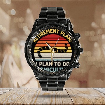 Discover Worm Farming Vermiculture Design for a Worm Farmer Baseball Tees Calendar Steel Band Watch