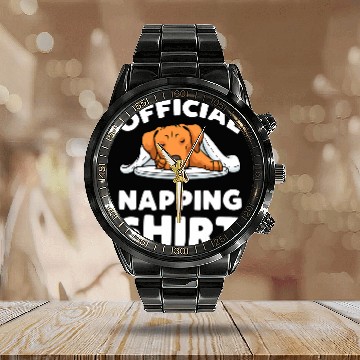 Discover Rhodesian Ridgeback Dog Sleeping Baseball Tees Calendar Steel Band Watch