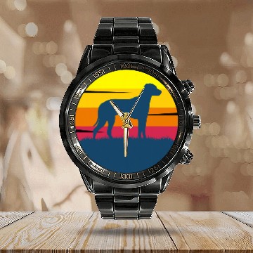 Discover Rhodesian Ridgeback Dog Breed 40 Calendar Steel Band Watch