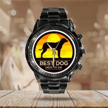 Discover Rhodesian Ridgeback Dog Breed 27 Calendar Steel Band Watch