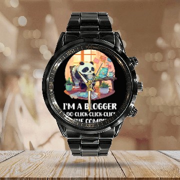 Discover Im a Blogger I Do ClickClickClick On The Computer 1 Baseball Tees Calendar Steel Band Watch