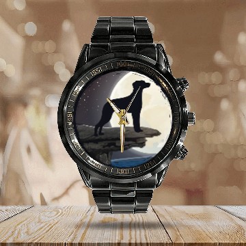 Discover Rhodesian Ridgeback Dog Breed 32 Zip Calendar Steel Band Watch