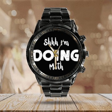 Discover Workout Shhh Im Doing Math 2Math Sayings 21 Baseball Tees Calendar Steel Band Watch