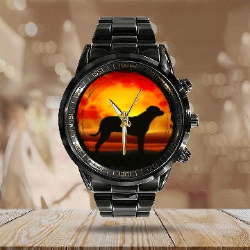 Discover Rhodesian Ridgeback Dog Breed 65 Zip Calendar Steel Band Watch