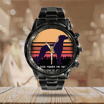 Discover Rhodesian Ridgeback Dog Breed 56 Zip Calendar Steel Band Watch