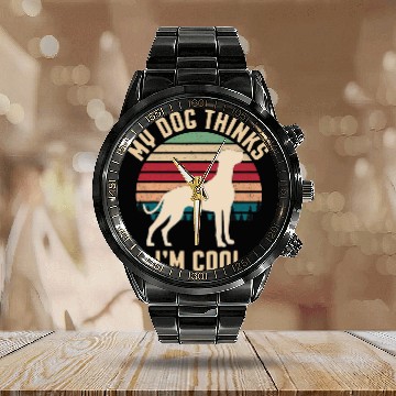 Discover Rhodesian Ridgeback Dog Breed 4 Calendar Steel Band Watch