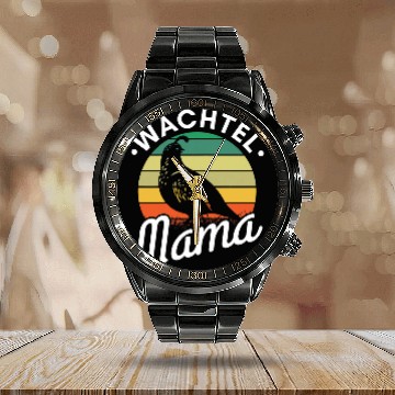 Discover Womens Quail mum bird owner quail 21 Calendar Steel Band Watch