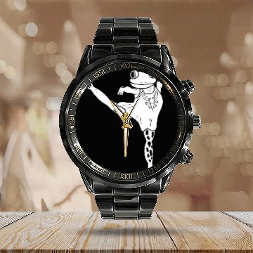 Discover Silly Frog Ballerina Calendar Steel Band Watch