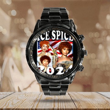 Discover Vintage Ice Spice 2024 Calendar Steel Band Watch