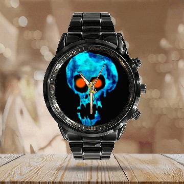 Discover Scooby Doo Skull Calendar Steel Band Watch