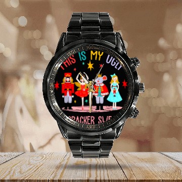 Discover This Is My Ugly Nutcracker Sweater Ballet Holidays Christmas Baseball Tees Calendar Steel Band Watch