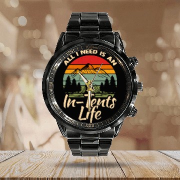 Discover Scouting Camping Scout Leader Calendar Steel Band Watch