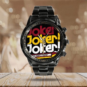 Discover Joker Champ Denver Basketball Baseball Tees Calendar Steel Band Watch