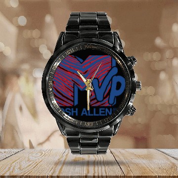 Discover Josh Allen MVP Calendar Steel Band Watch