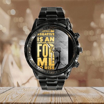 Discover Inspirational Basketball Quote Zip Calendar Steel Band Watch
