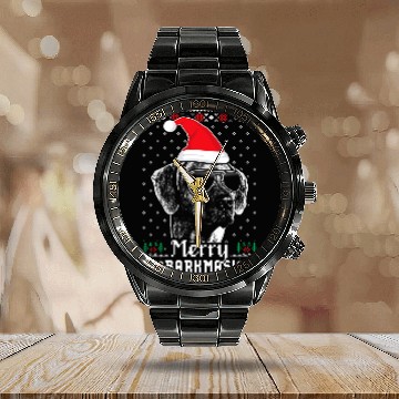 Discover Rhodesian Ridgeback Merry Barkmas Christmas Calendar Steel Band Watch