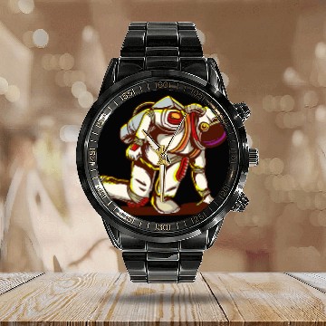 Discover Starting Astronaut I Running Runner Sprinter Sci Fi Space Calendar Steel Band Watch