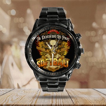 Discover Til Death Do Us Part Live to Play Softball Calendar Steel Band Watch