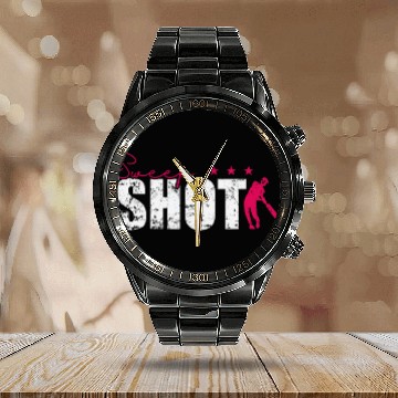 Discover Sweep Shot Cricket Calendar Steel Band Watch