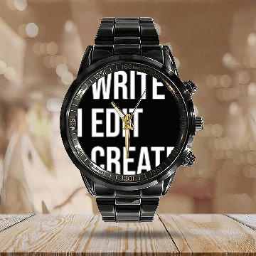 Discover Journalist Meme Quote 217 Calendar Steel Band Watch