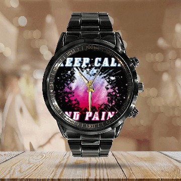 Discover Keep Calm and Paint Art Teacher Painter Making Art Calendar Steel Band Watch