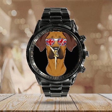 Discover Rhodesian Ridgeback UK Sunglasses I English Flag Union Jack Baseball Tees Calendar Steel Band Watch