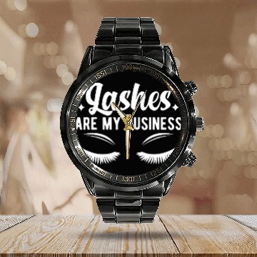 Discover My Business Lash Tech Lash Technician Calendar Steel Band Watch