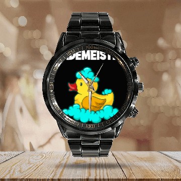 Discover Rubber duck lifeguard Calendar Steel Band Watch