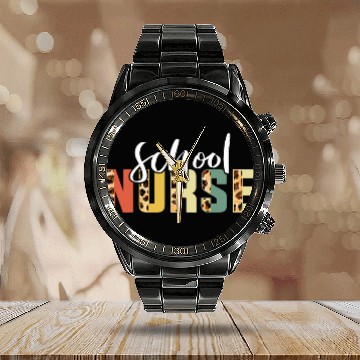 Discover School nurses Educator Appreciation Nursing Instructor Calendar Steel Band Watch