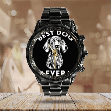 Discover German Shorthaired Pointer Dog Lover Calendar Steel Band Watch