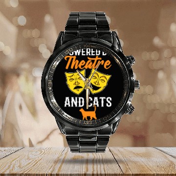 Discover Theatre Actor And Cat Lover Calendar Steel Band Watch