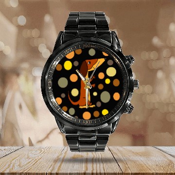 Discover SmileteesPets Funny Dachshund Dog Art Pattern Baseball Tees Calendar Steel Band Watch