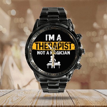 Discover Skilled Therapist Art Beyond Magic Calendar Steel Band Watch