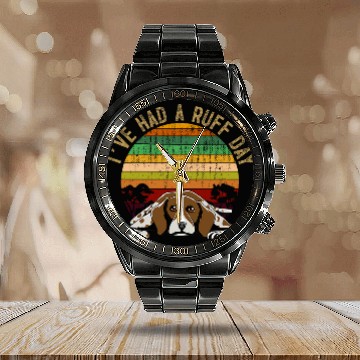 Discover German Shorthaired Pointer GSP Dog Breed 4 Calendar Steel Band Watch
